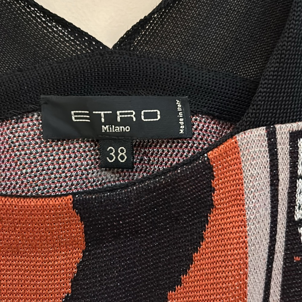 Etro dress size 38. Colorful geometric pattern. - Picture 2 of 4